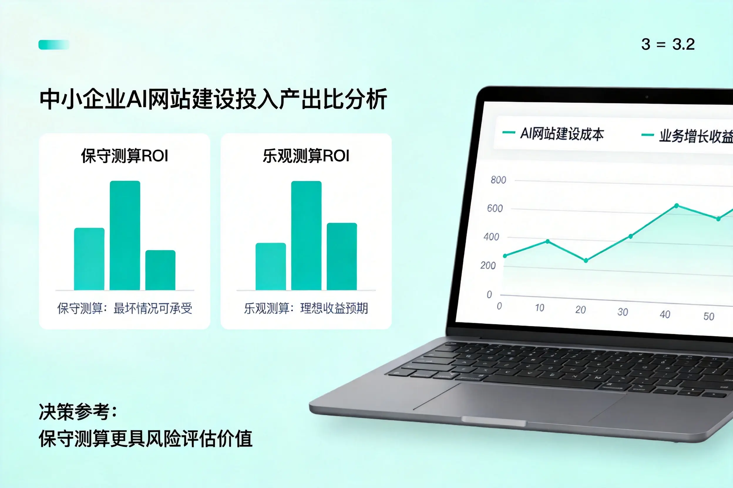 鸡西中小企业AI网站建设投入产出比怎么算？先看这份分析