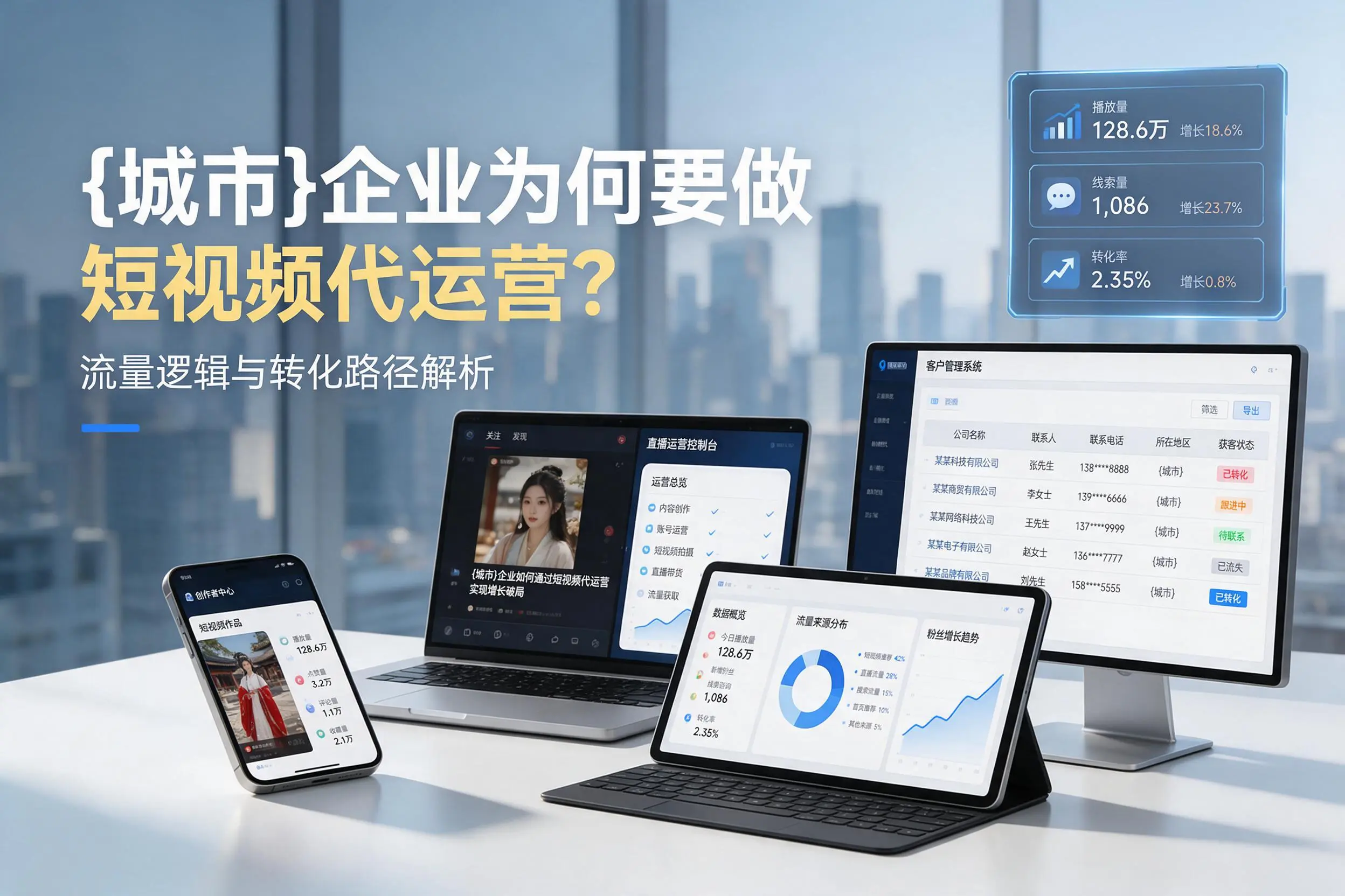 鸡西企业为何要做短视频代运营?流量逻辑与转化路径解析
