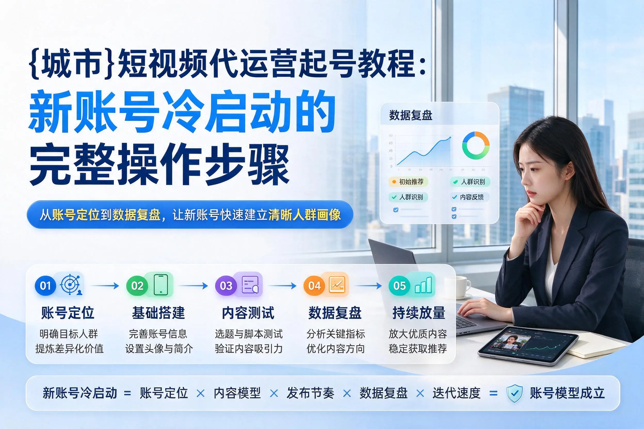 鸡西短视频代运营起号教程：新账号冷启动的完整操作步骤