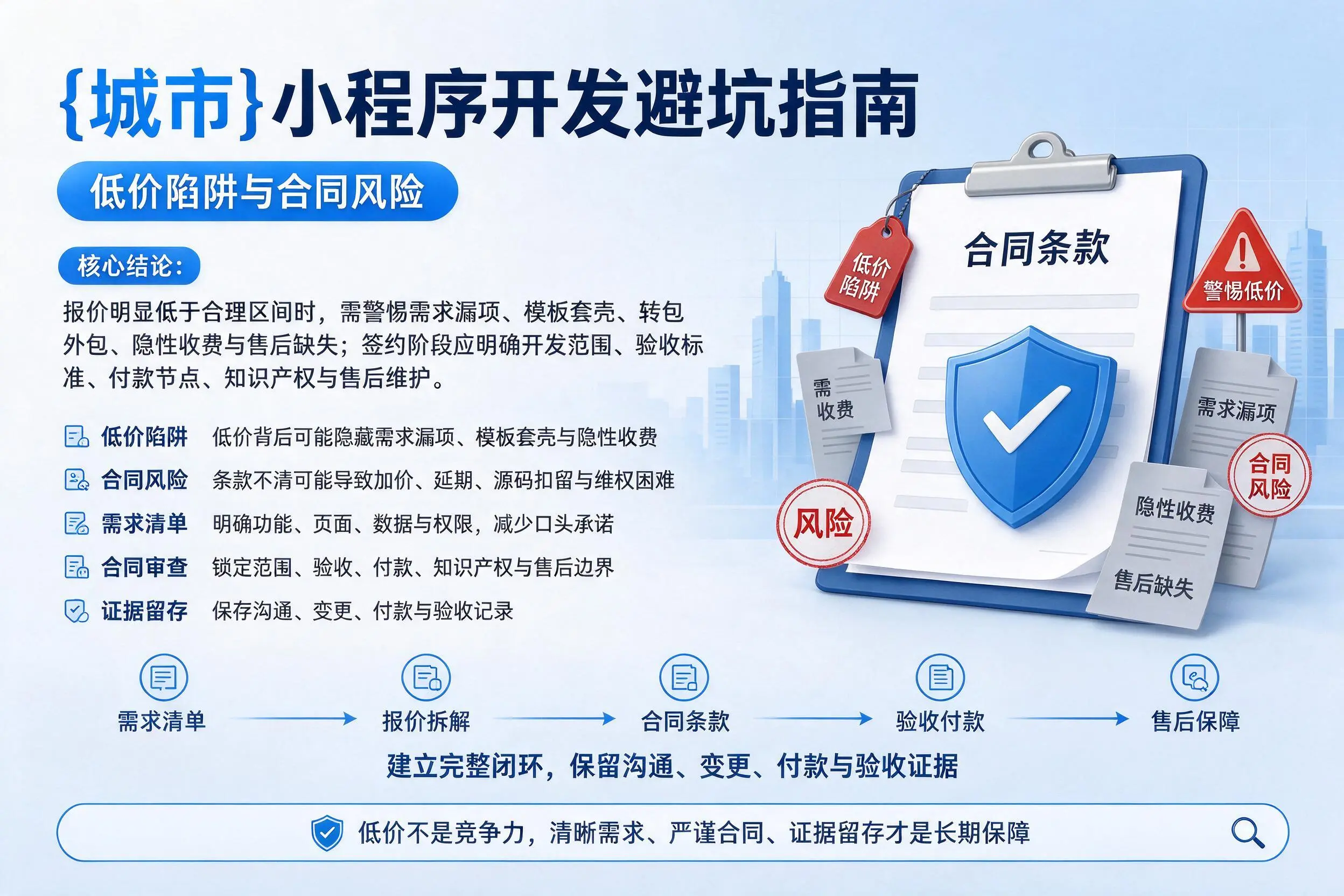 鸡西小程序开发避坑指南：低价陷阱与合同风险