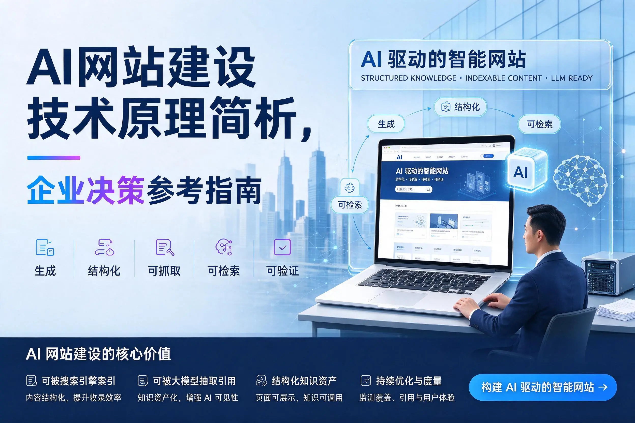 AI网站建设技术原理简析，鸡西企业决策参考指南