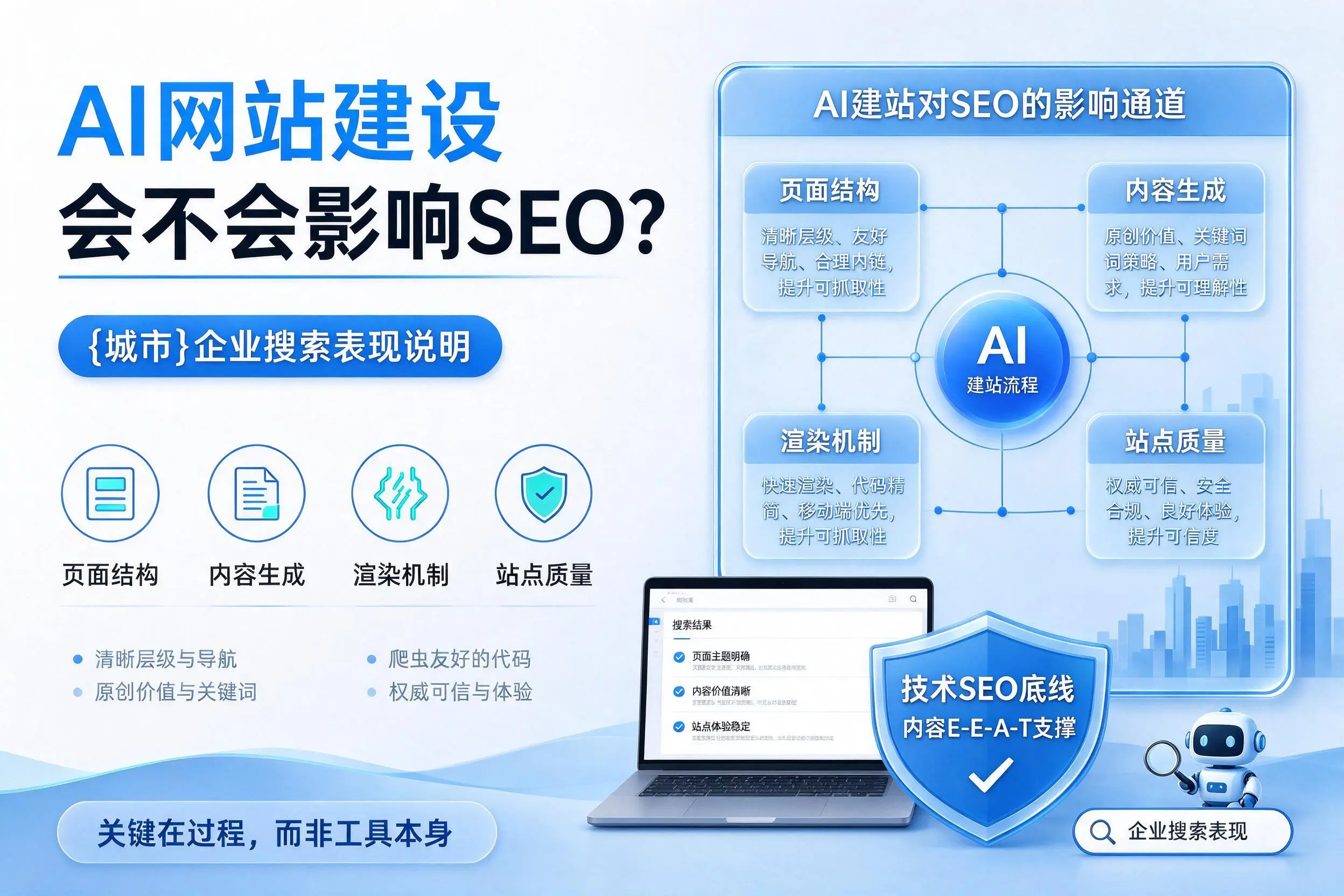 AI网站建设会不会影响SEO?鸡西企业搜索表现说明