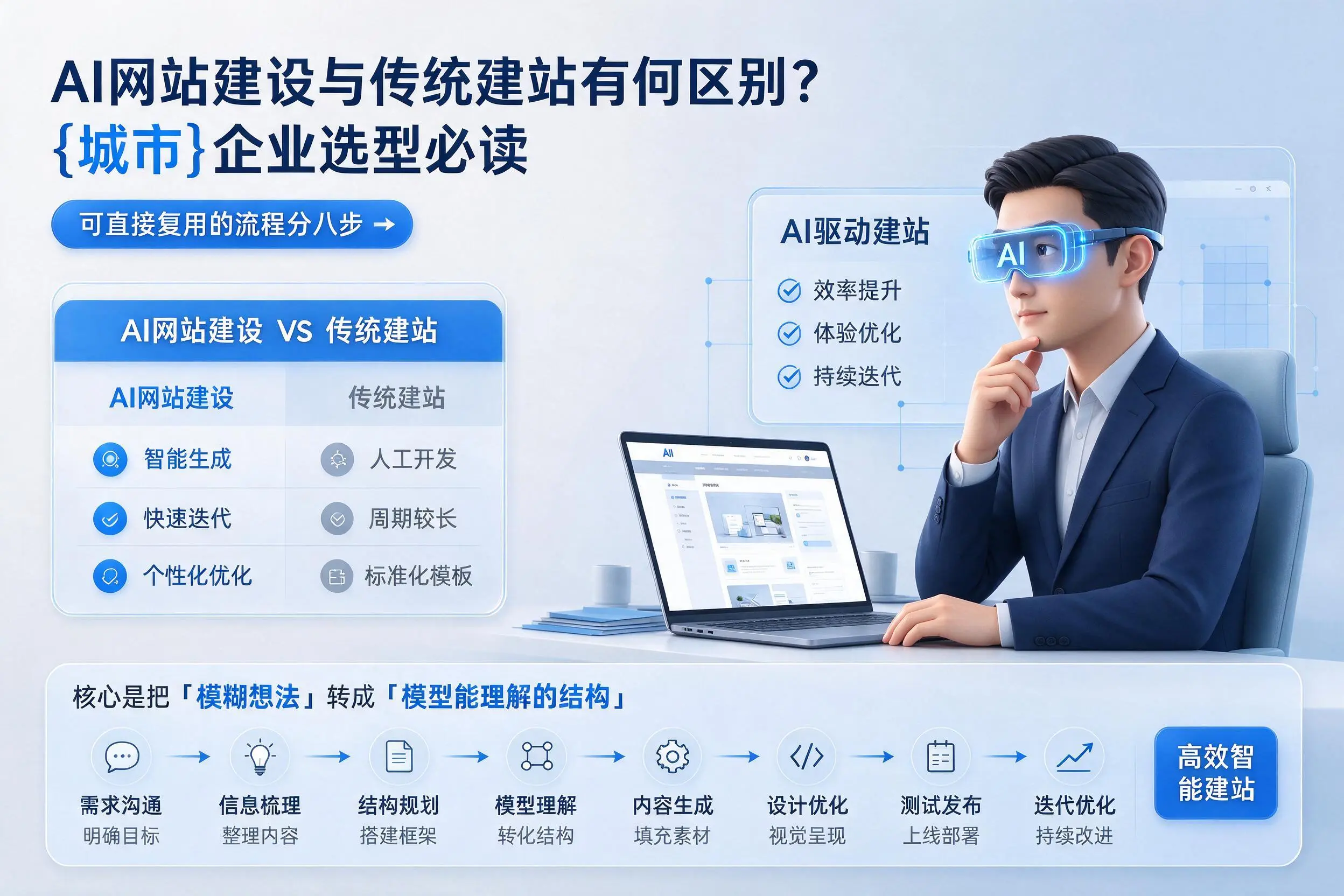 AI网站建设与传统建站有何区别？鸡西企业选型必读
