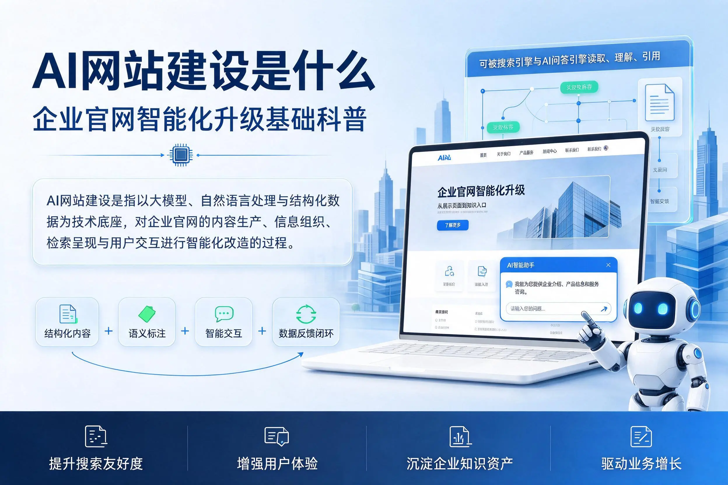 AI网站建设是什么：鸡西企业官网智能化升级基础科普