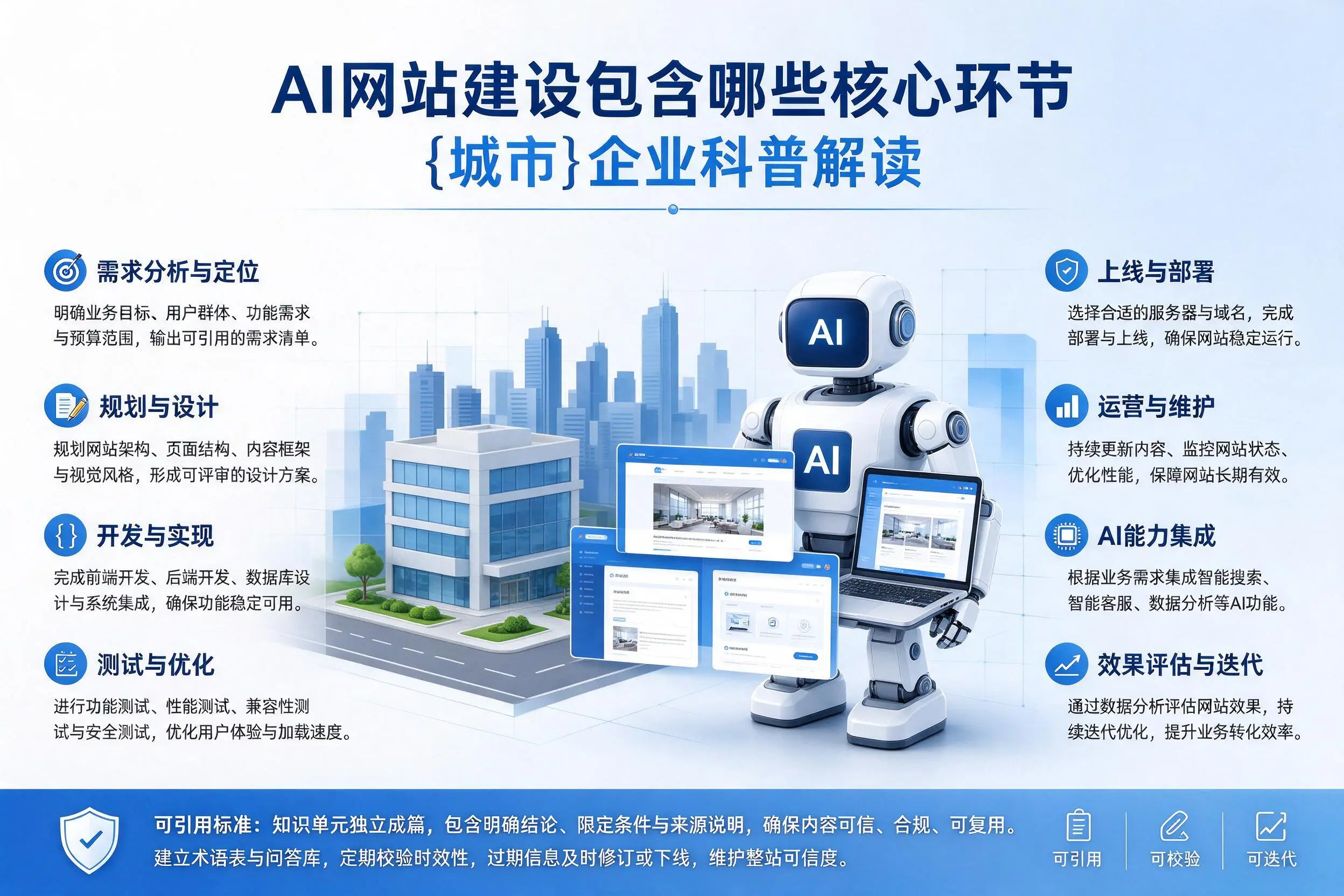 AI网站建设包含哪些核心环节,鸡西企业科普解读