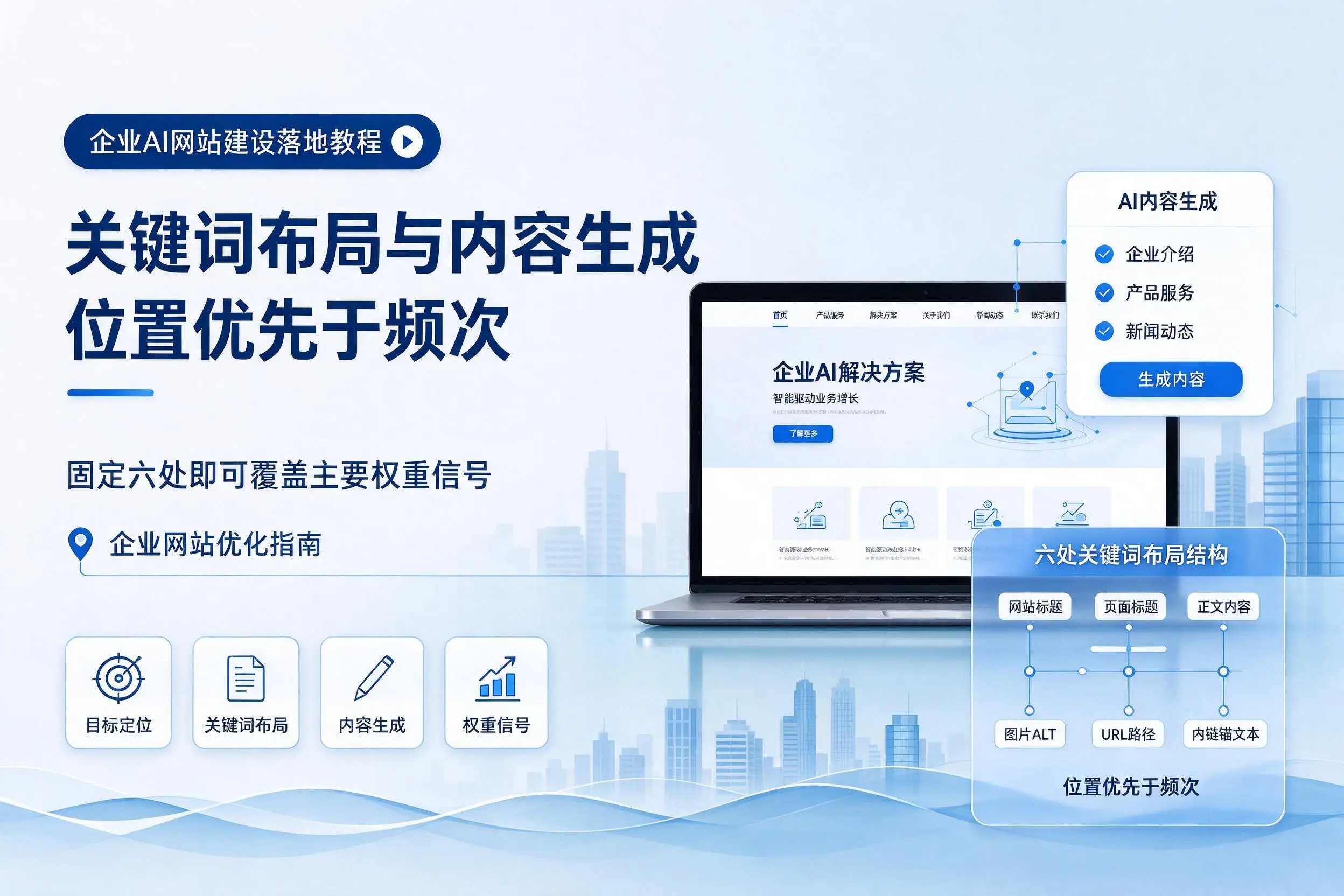 鸡西企业AI网站建设落地教程:关键词布局与内容生成