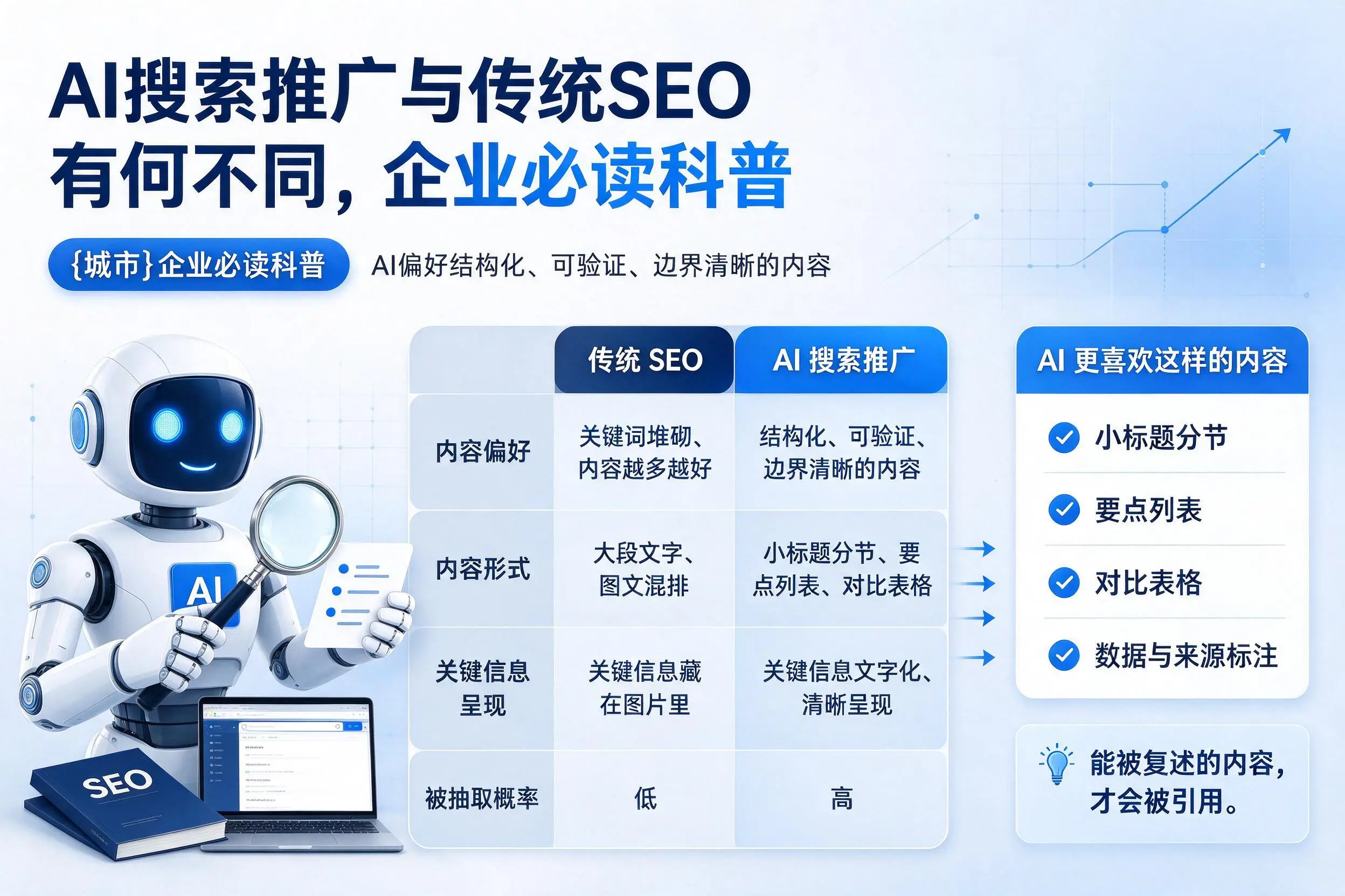 AI搜索推广与传统SEO有何不同，鸡西企业必读科普