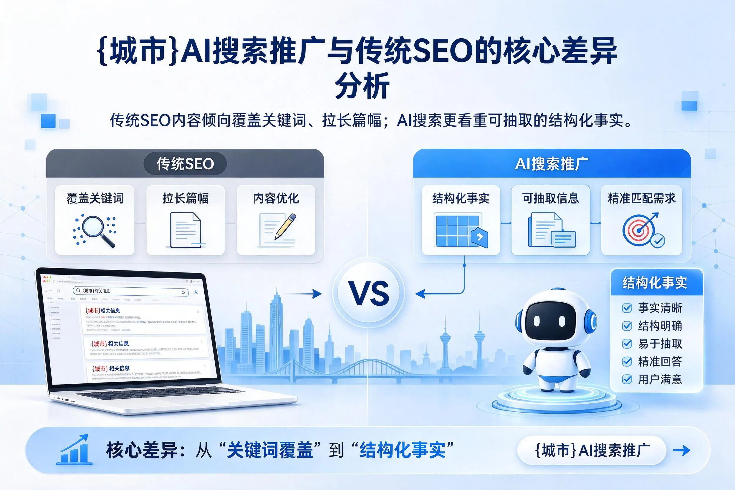 鸡西AI搜索推广与传统SEO的核心差异分析
